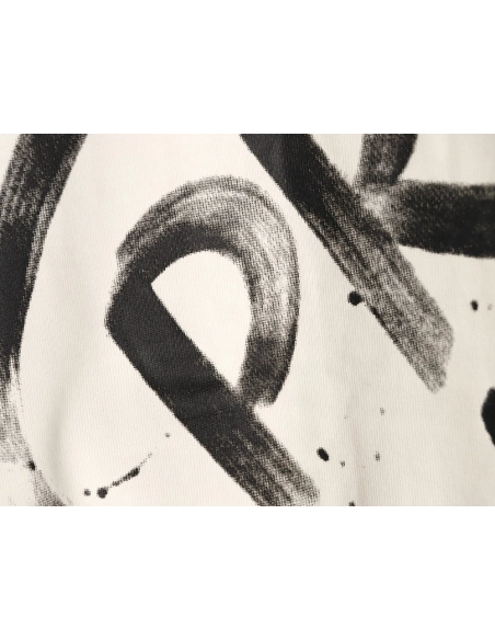 Prada large logo ink-splashed print long-sleeved T-shirt,Prada