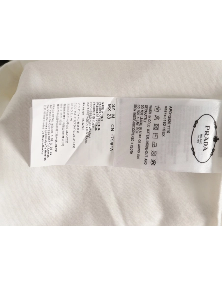 Prada large logo ink-splashed print long-sleeved T-shirt,Prada