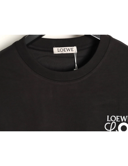 Loewe on co-branded logo embossed print long-sleeved T-shirt TSK1,Loewe