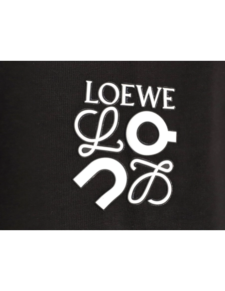 Loewe on co-branded logo embossed print long-sleeved T-shirt TSK1,Loewe