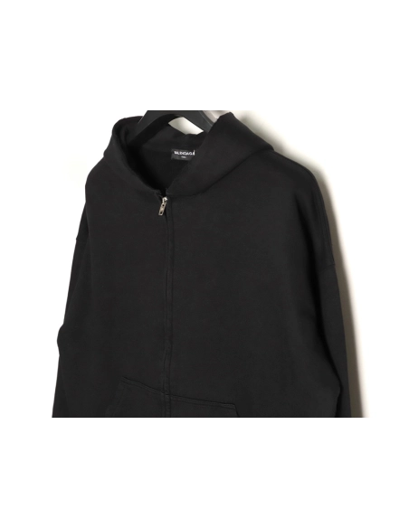 Balenciaga reverse letter embroidered hole double zipper jacket TSK1,Balenciaga