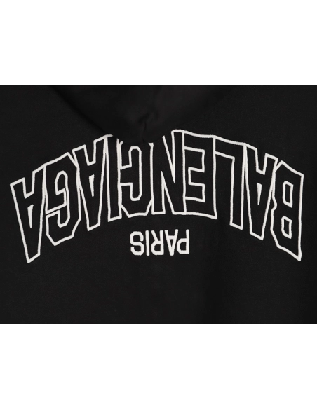 Balenciaga reverse letter embroidered hole double zipper jacket TSK1,Balenciaga