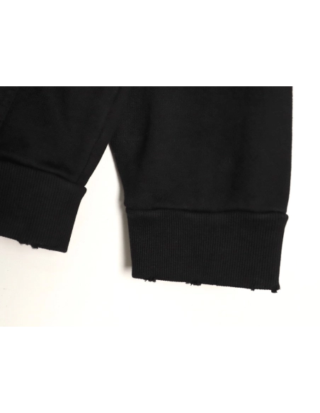 Balenciaga reverse letter embroidered hole double zipper jacket TSK1,Balenciaga