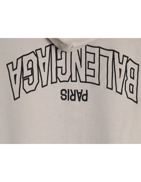 Balenciaga reverse letter embroidered hole double zipper jacket,Balenciaga