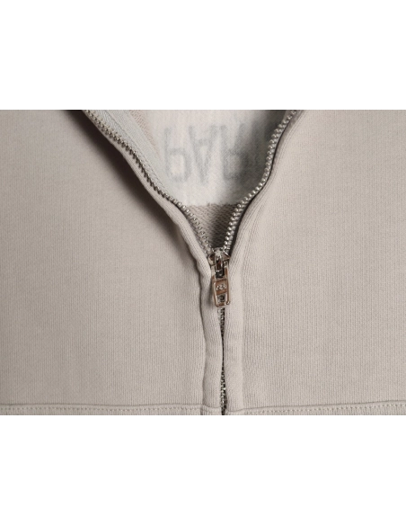 Balenciaga reverse letter embroidered hole double zipper jacket,Balenciaga