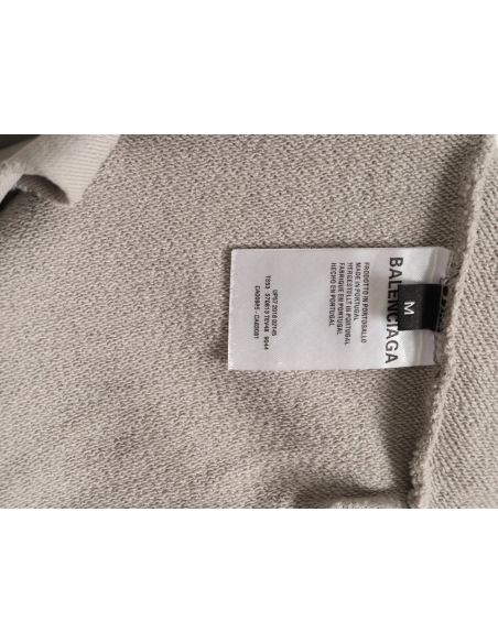 Balenciaga reverse letter embroidered hole double zipper jacket,Balenciaga