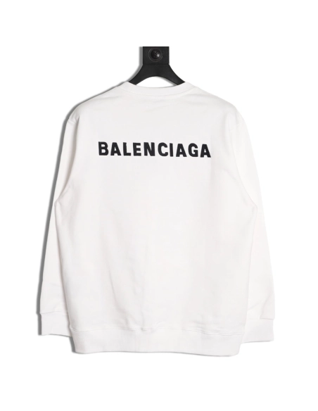 Balenciaga embroidered lettering crew neck sweatshirt,Balenciaga