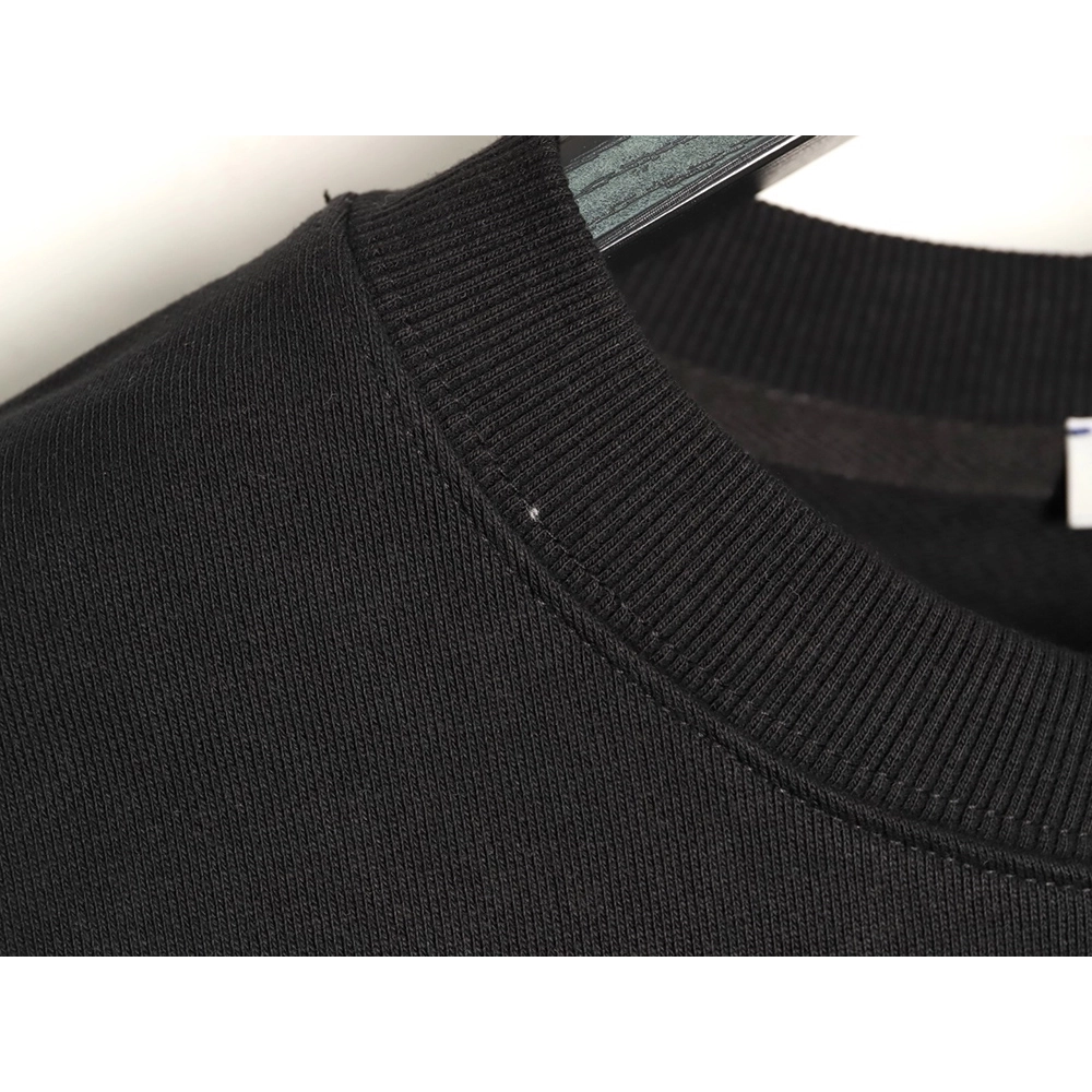 Burberry Check Patch Lettering Embroidered Crew Neck Sweatshirt TSK1,Burberry