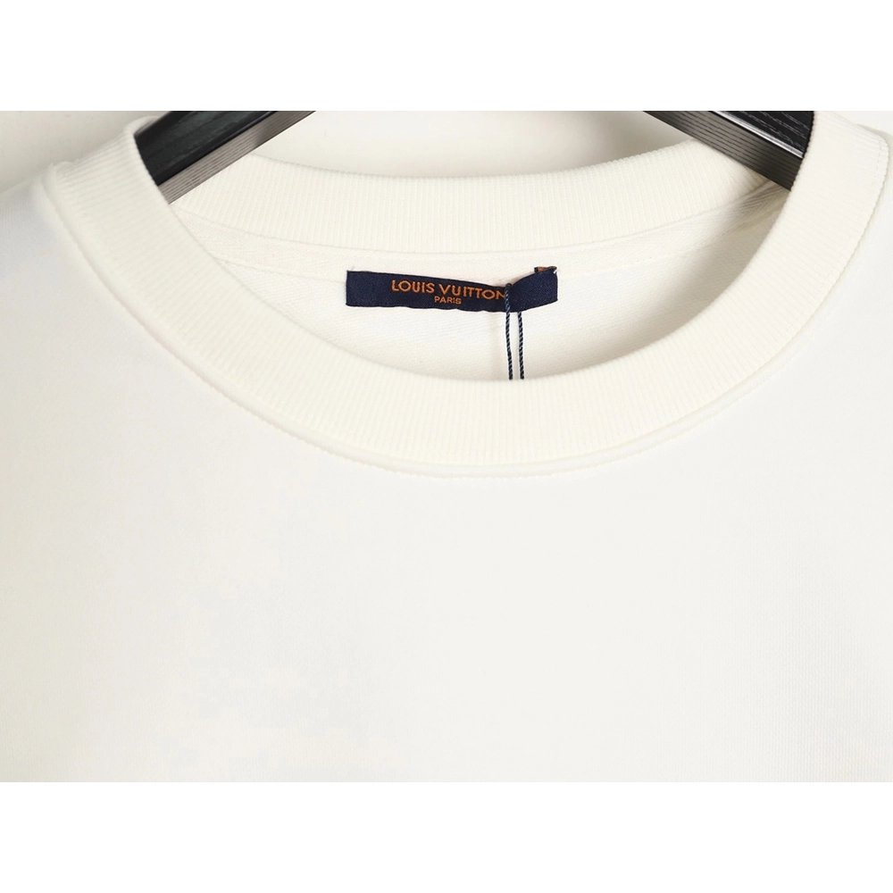 Louis Vuitton graffiti hand-painted pumpkin crewneck sweatshirt,Louis Vuitton