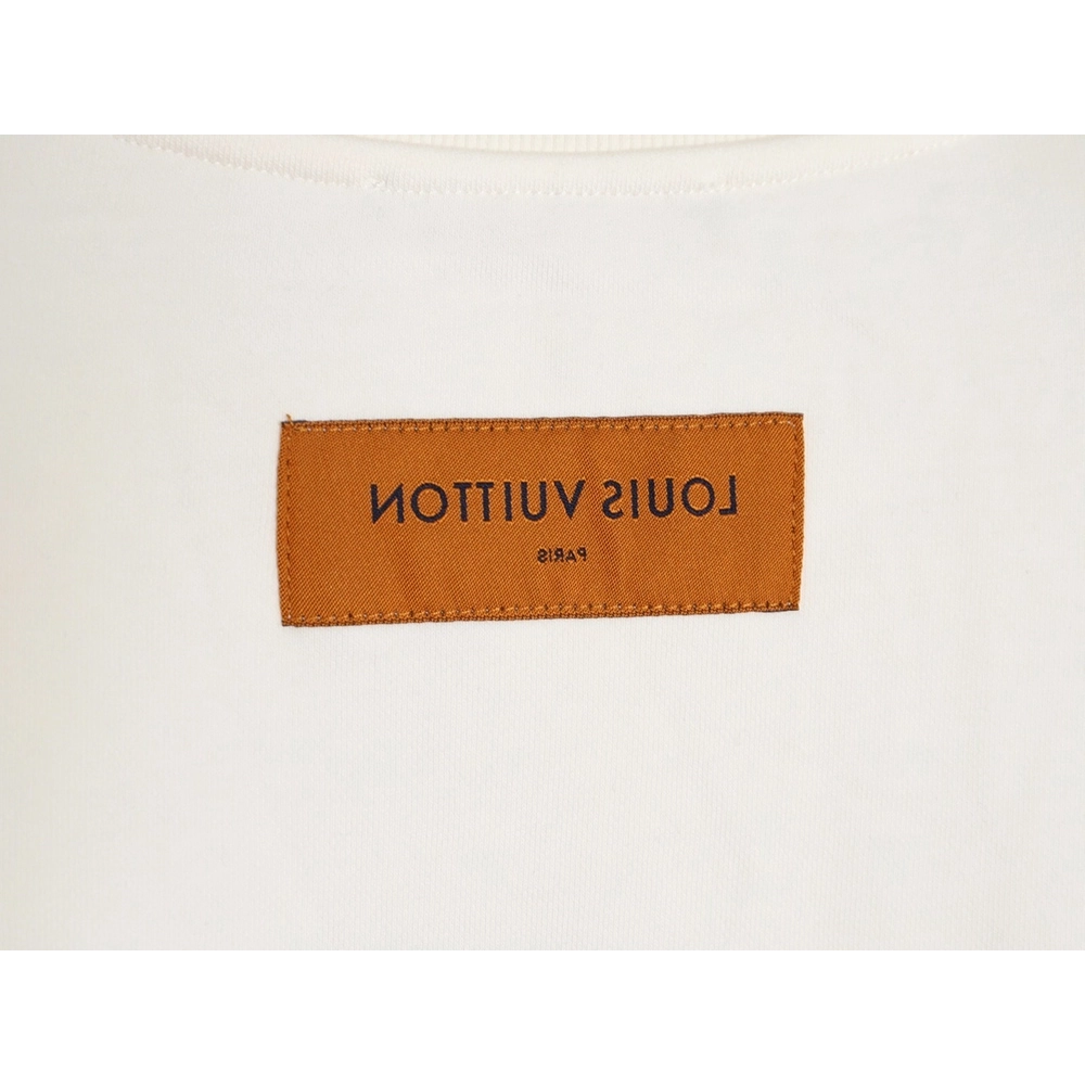 Louis Vuitton graffiti hand-painted pumpkin crewneck sweatshirt,Louis Vuitton