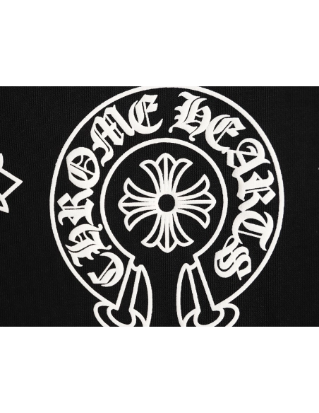 Chrome Hearts classic logo print crewneck sweatshirt TSK1,Chrome Hearts
