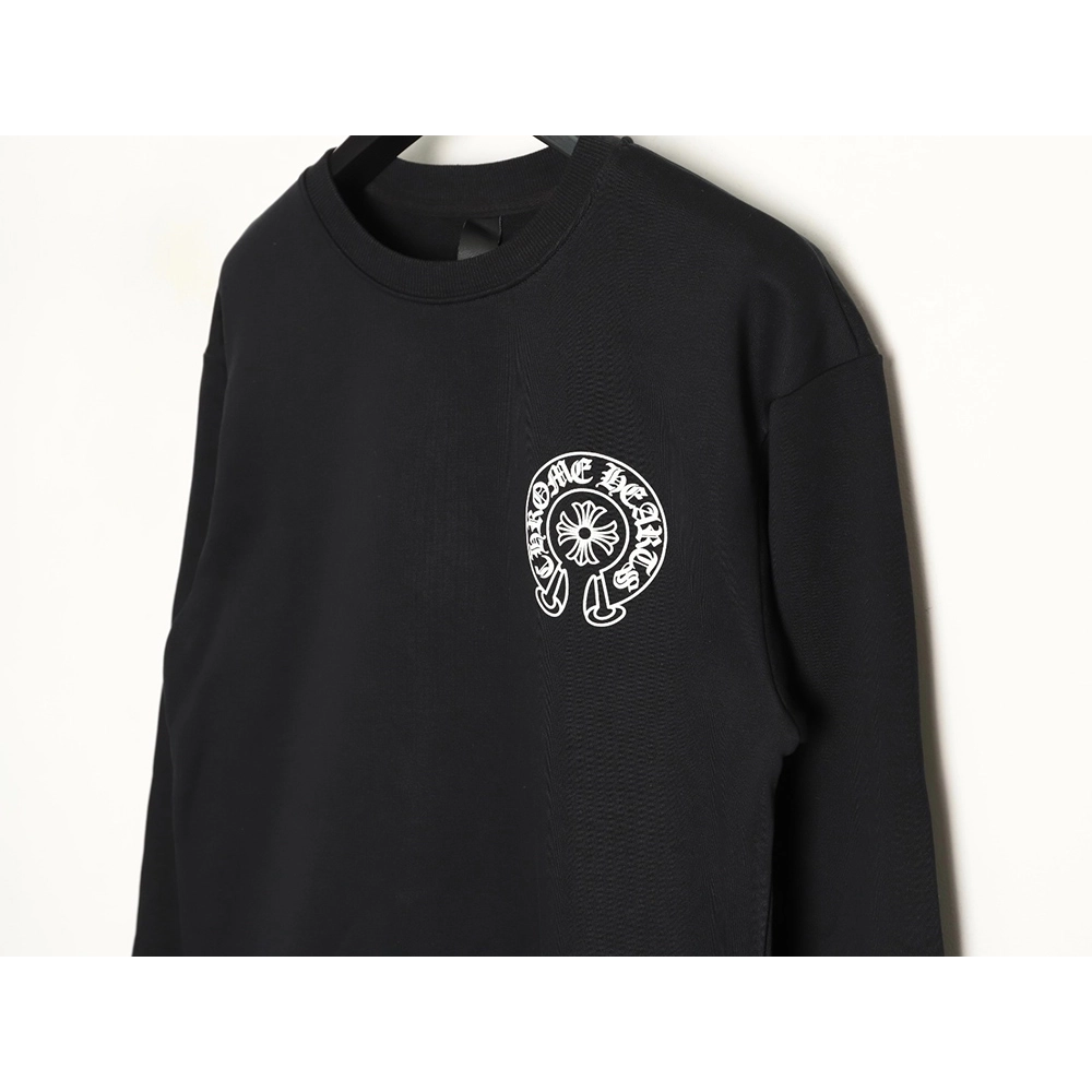 Chrome Hearts classic logo print crewneck sweatshirt TSK1,Chrome Hearts