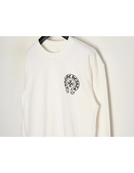 Chrome Hearts classic logo print crewneck sweatshirt,Chrome Hearts