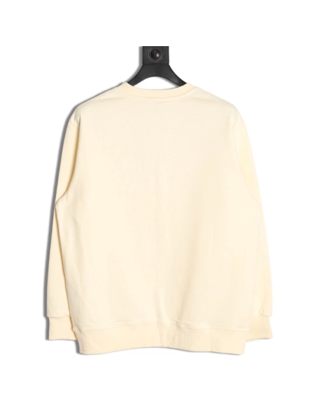 Burberry Check Patch Lettering Embroidered Crew Neck Sweatshirt,Burberry