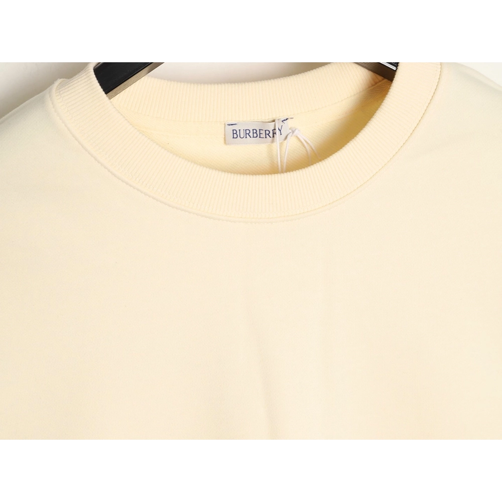 Burberry Check Patch Lettering Embroidered Crew Neck Sweatshirt,Burberry