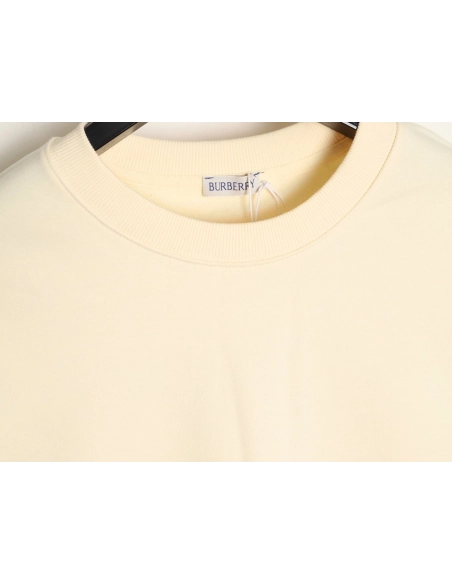 Burberry Check Patch Lettering Embroidered Crew Neck Sweatshirt,Burberry