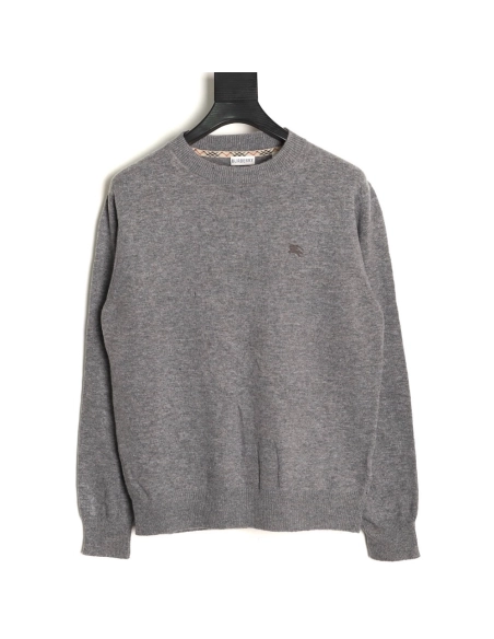 Burberry Warhorse embroidered crew neck knitted sweater,Burberry