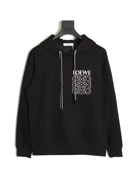 Loewe hooded sweatshirt with towelling appliqu¨¦ logo TSK1,Loewe