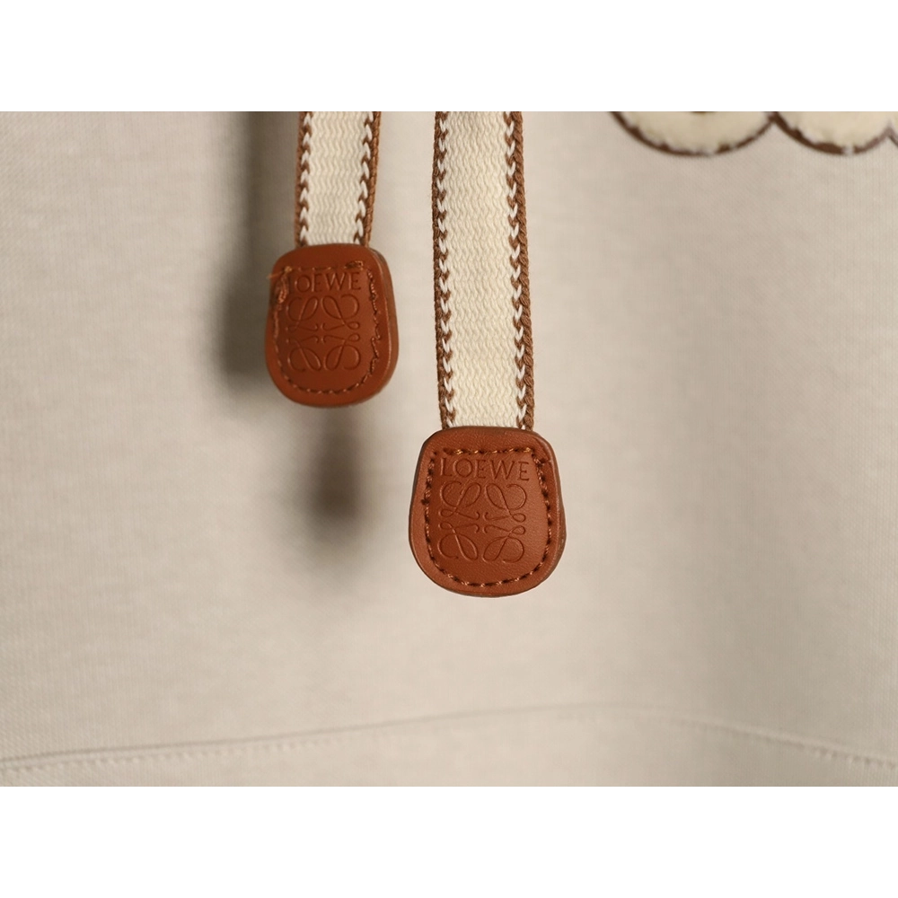 Loewe hooded sweatshirt with towelling appliqu¨¦ logo,Loewe
