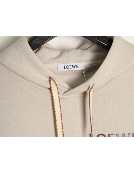 Loewe hooded sweatshirt with towelling appliqu¨¦ logo,Loewe