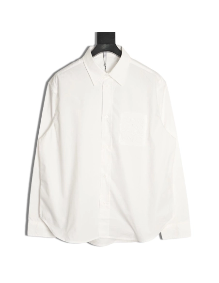 Loewe Anagram pocket embroidered shirt,Loewe