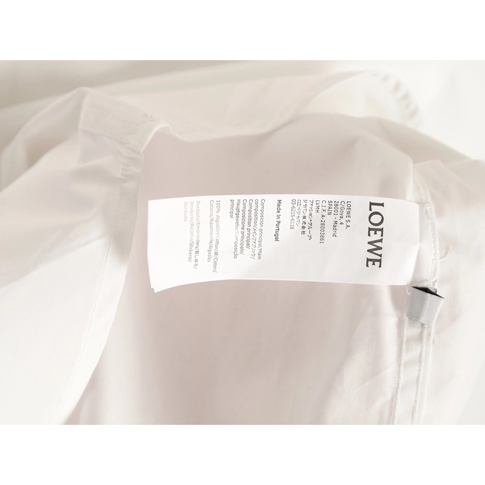 Loewe Anagram pocket embroidered shirt,Loewe