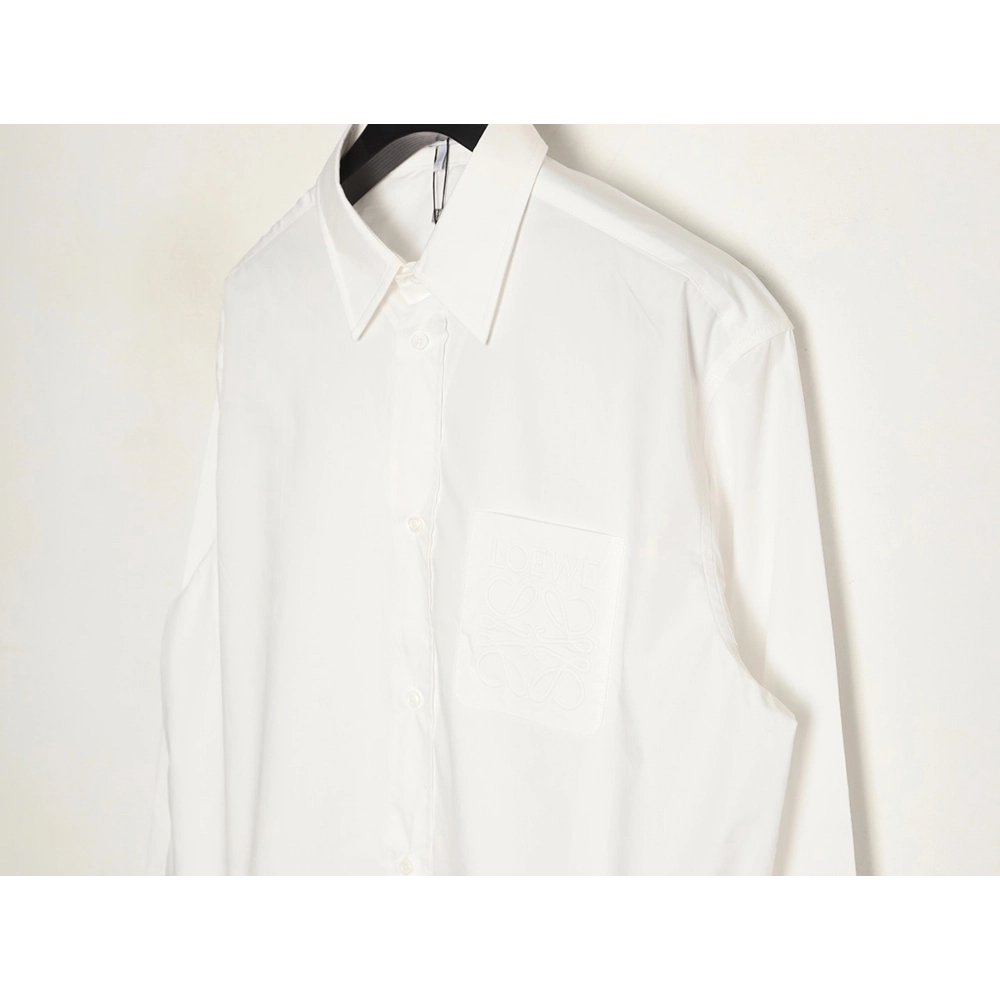 Loewe Anagram pocket embroidered shirt,Loewe