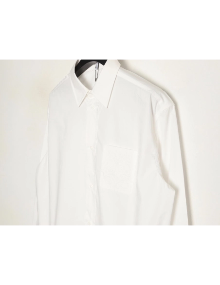 Loewe Anagram pocket embroidered shirt,Loewe