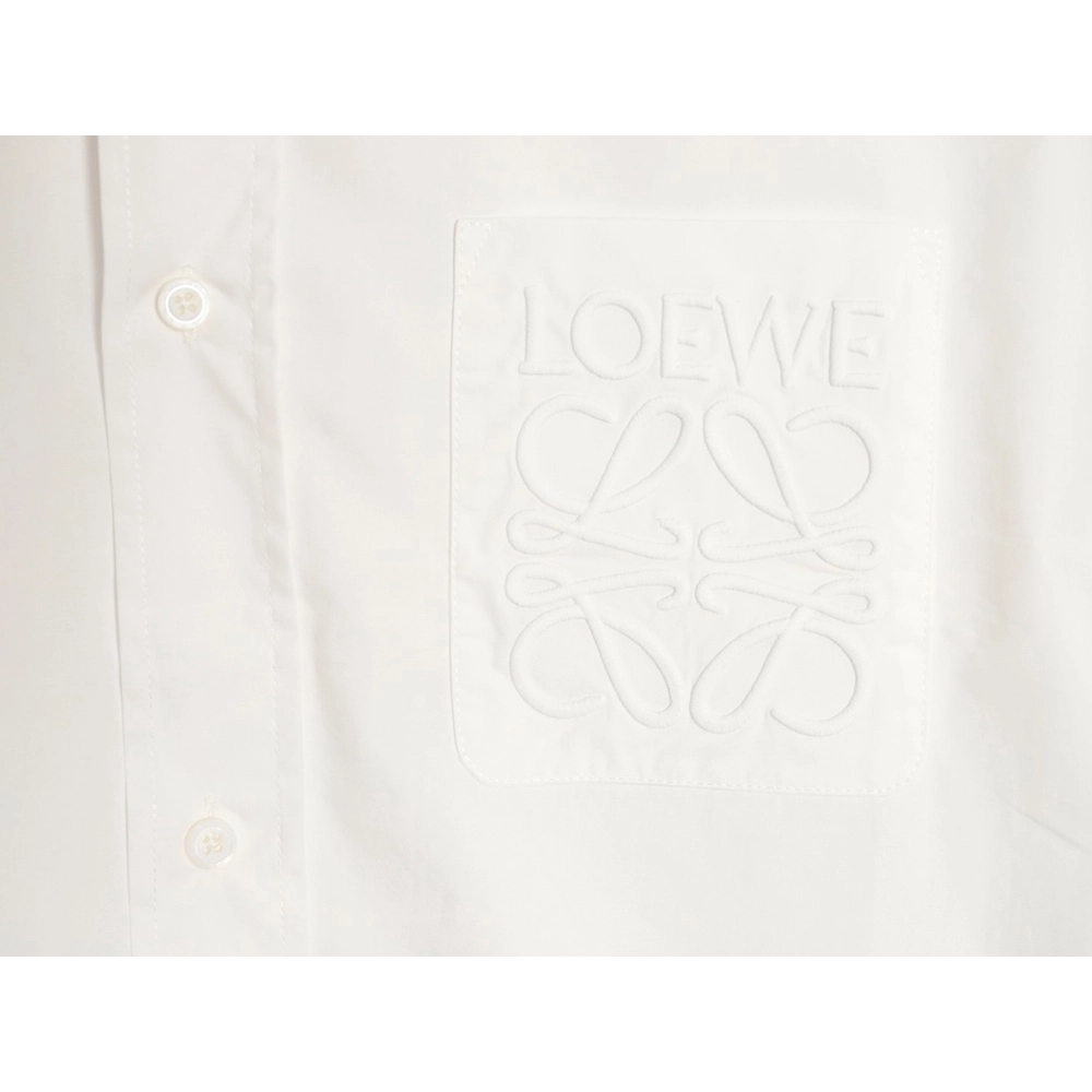Loewe Anagram pocket embroidered shirt,Loewe