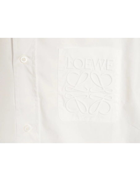 Loewe Anagram pocket embroidered shirt,Loewe