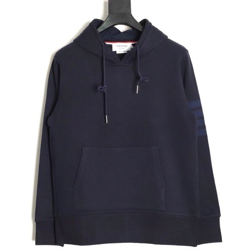 Thom Browne classic yarn-dyed four-bar hooded sweatshirt TSK1,Thom Browne