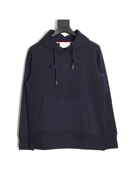 Thom Browne classic yarn-dyed four-bar hooded sweatshirt TSK1,Thom Browne