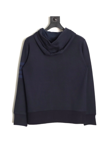 Thom Browne classic yarn-dyed four-bar hooded sweatshirt TSK1,Thom Browne