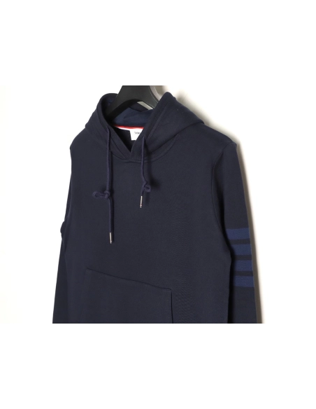Thom Browne classic yarn-dyed four-bar hooded sweatshirt TSK1,Thom Browne