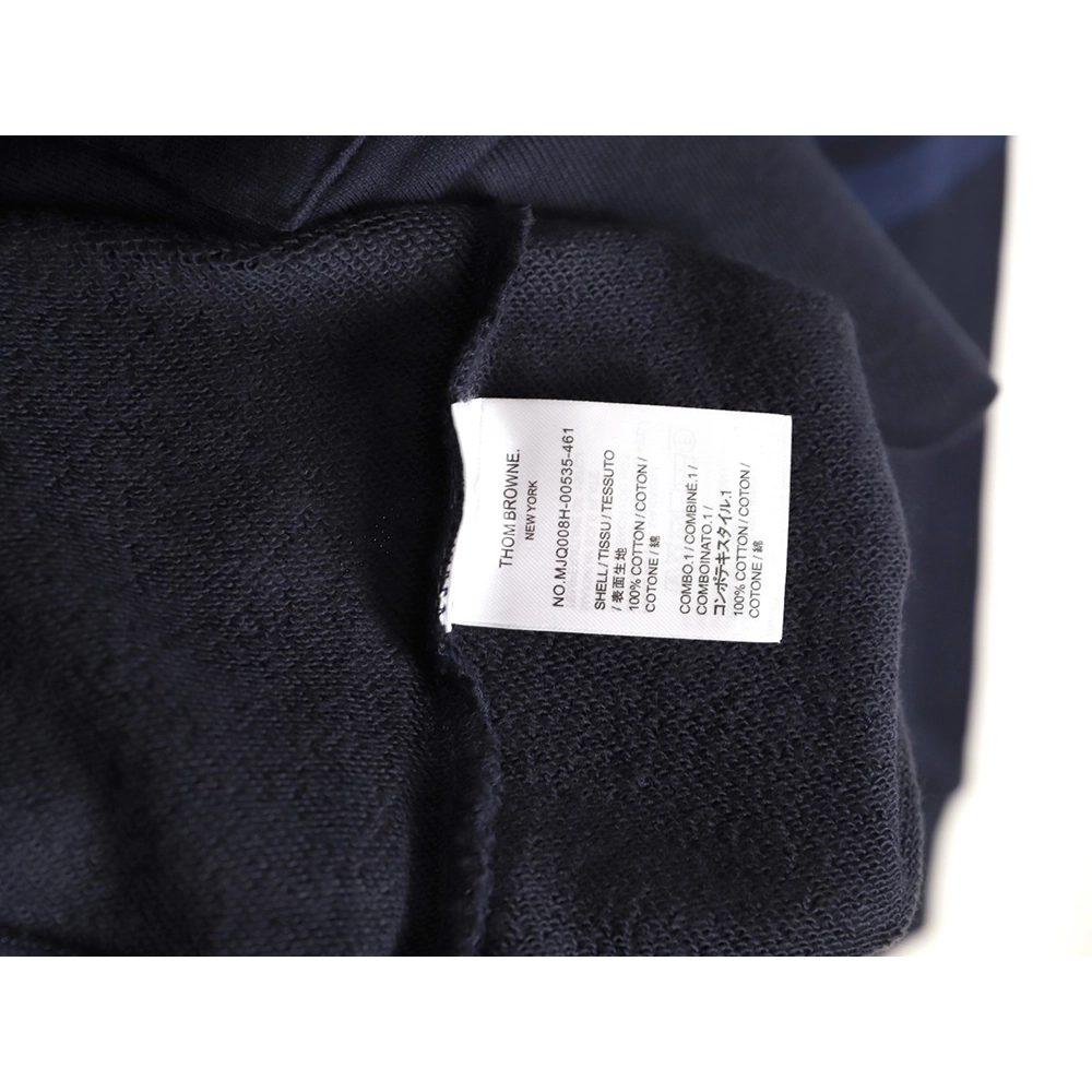Thom Browne classic yarn-dyed four-bar hooded sweatshirt TSK1,Thom Browne