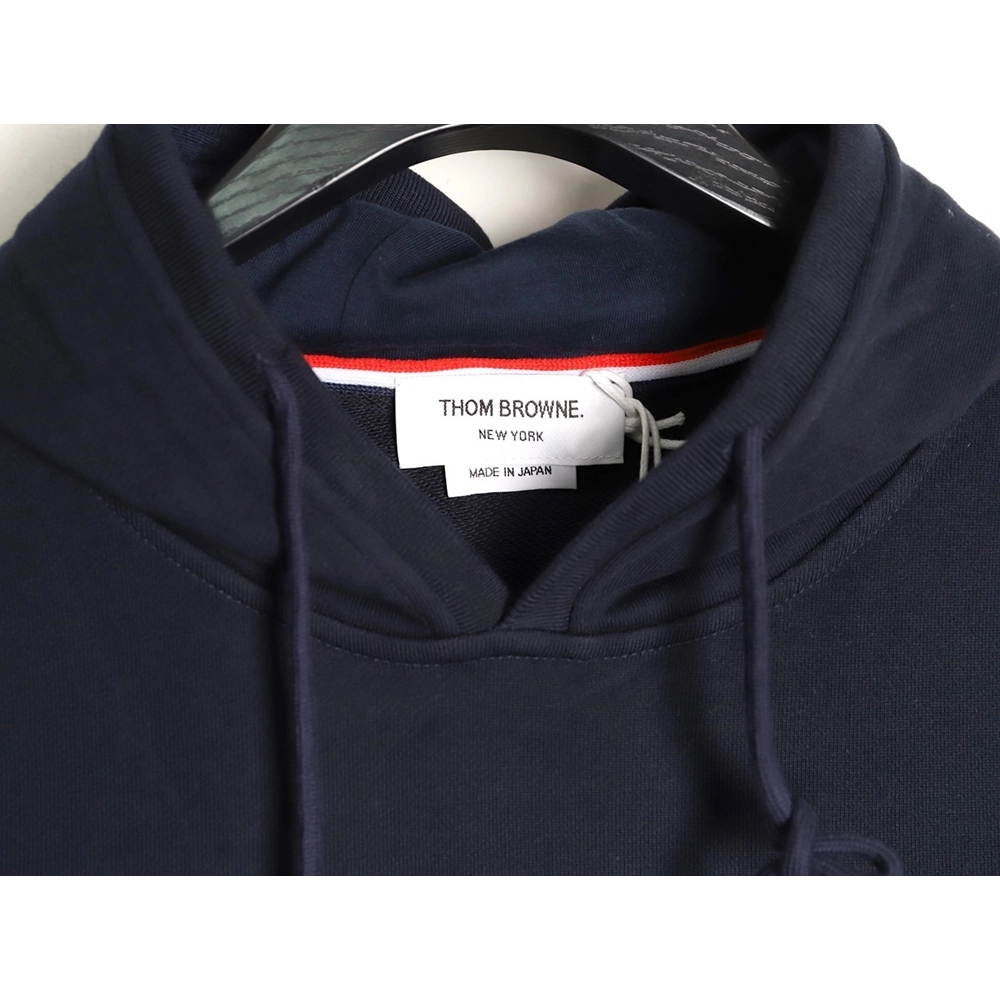 Thom Browne classic yarn-dyed four-bar hooded sweatshirt TSK1,Thom Browne