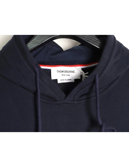 Thom Browne classic yarn-dyed four-bar hooded sweatshirt TSK1,Thom Browne