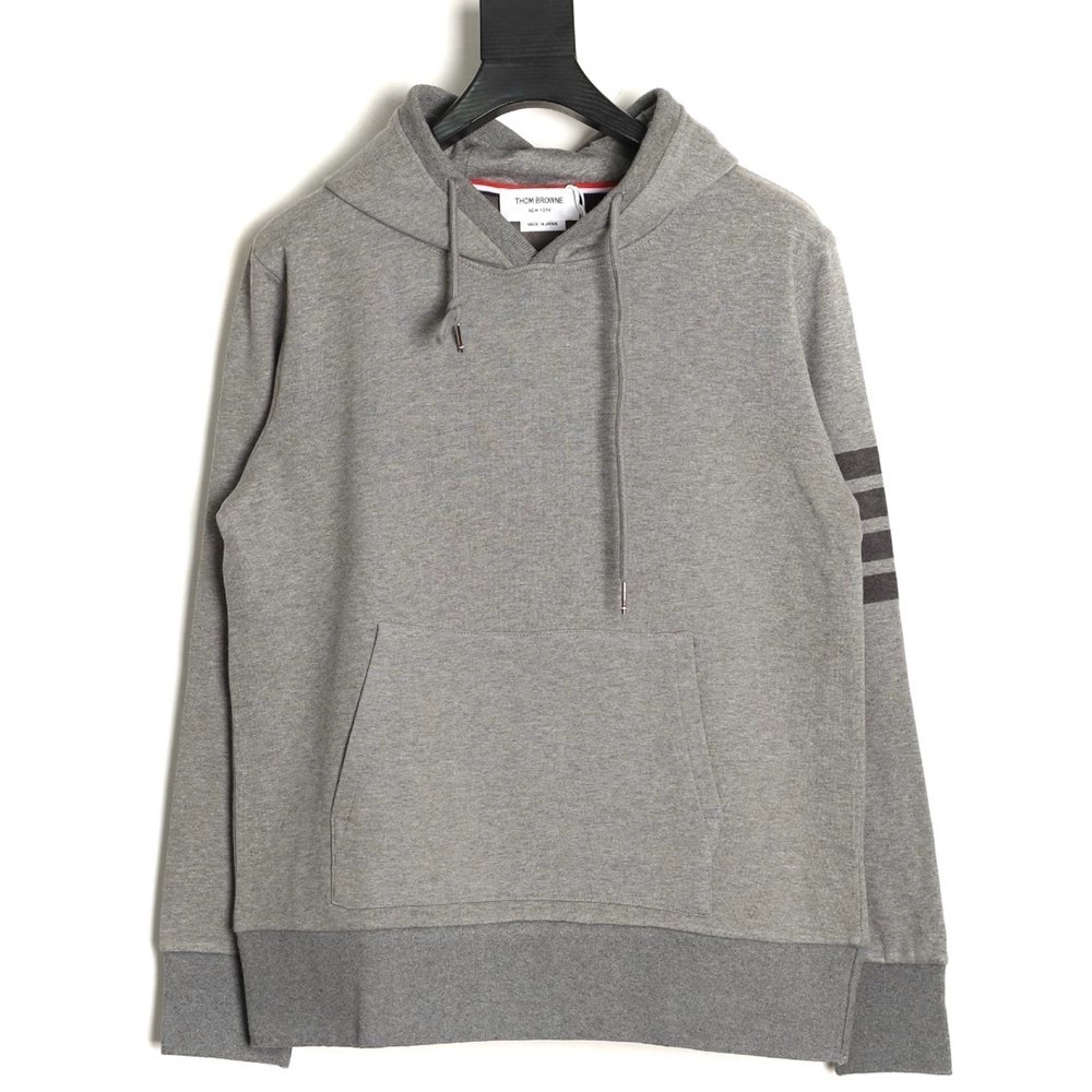 Thom Browne classic yarn-dyed four-bar hooded sweatshirt,Thom Browne