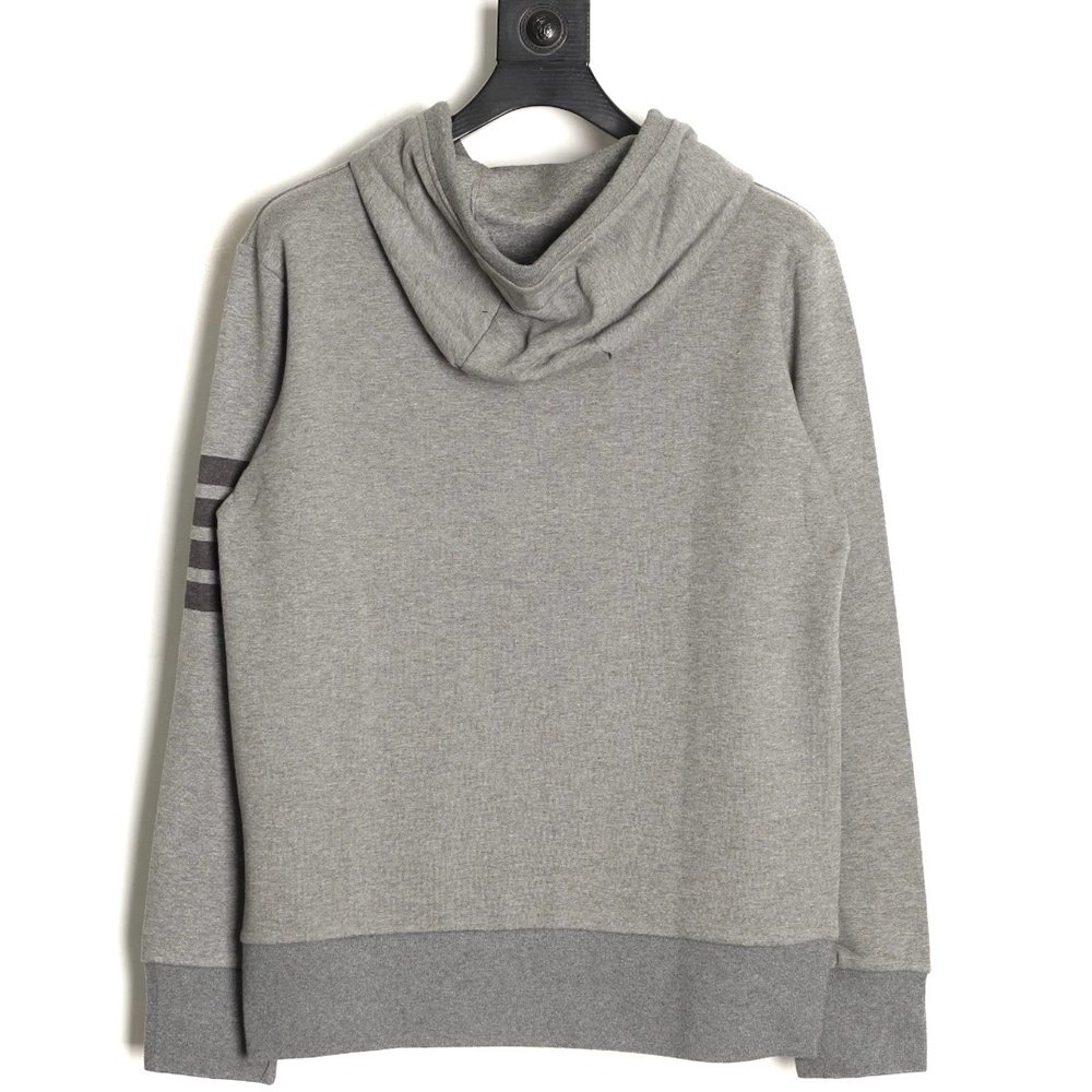 Thom Browne classic yarn-dyed four-bar hooded sweatshirt,Thom Browne