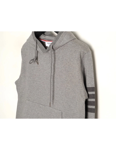 Thom Browne classic yarn-dyed four-bar hooded sweatshirt,Thom Browne