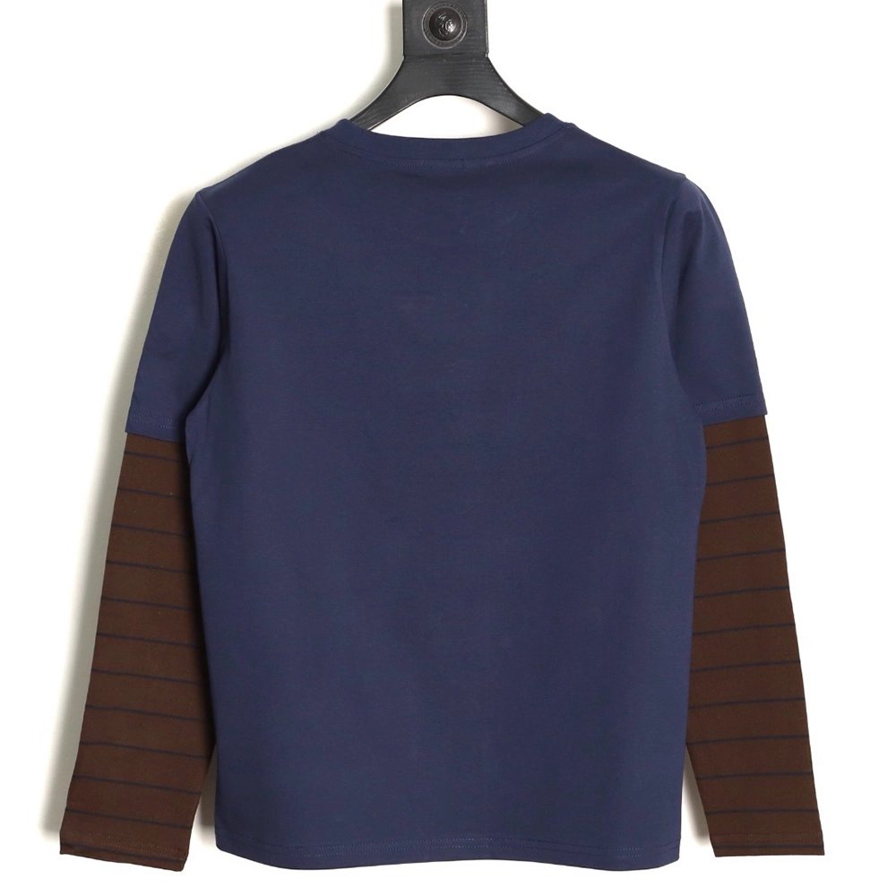 Miu Miu fake two-piece striped long-sleeved T-shirt,Miu Miu
