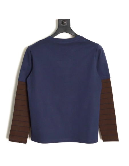 Miu Miu fake two-piece striped long-sleeved T-shirt,Miu Miu