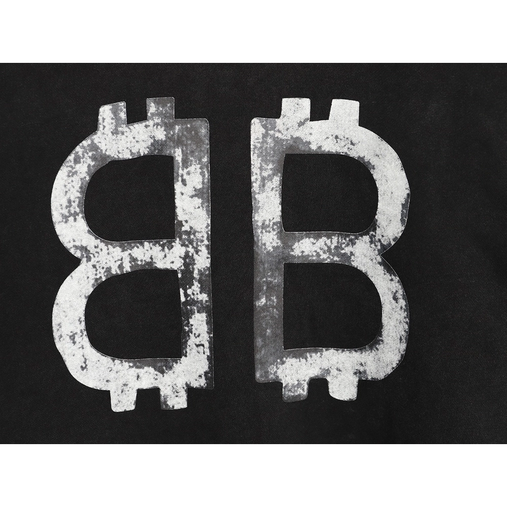 Balenciaga washed letter print crew neck sweatshirt,Balenciaga