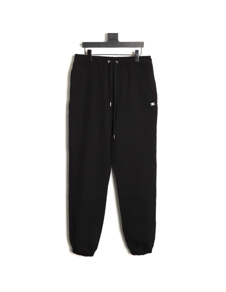 Celine Arc de Triomphe embroidered terry cotton drawstring track pants,Celine