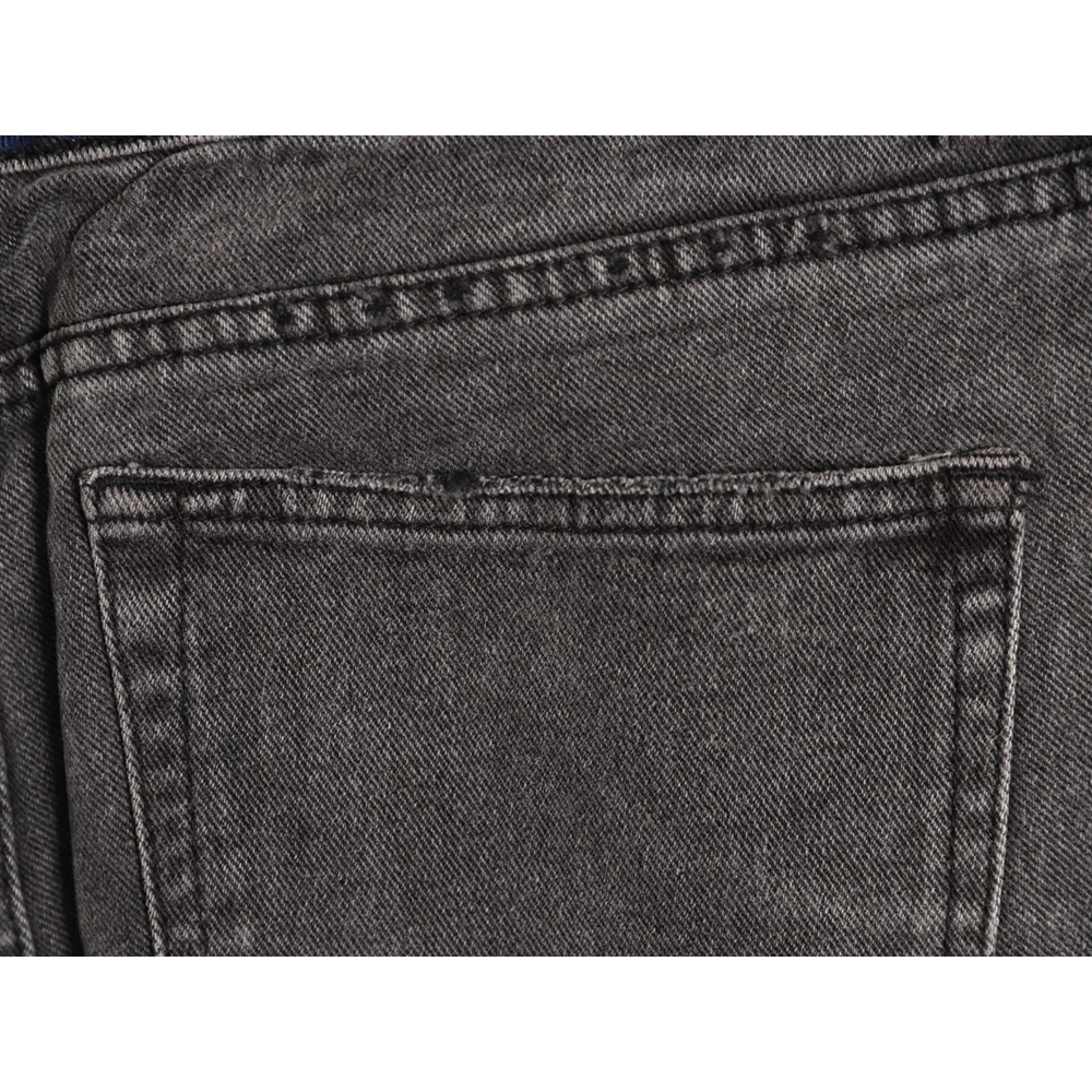 Balenciaga denim trousers with lettering webbing at waist,Balenciaga