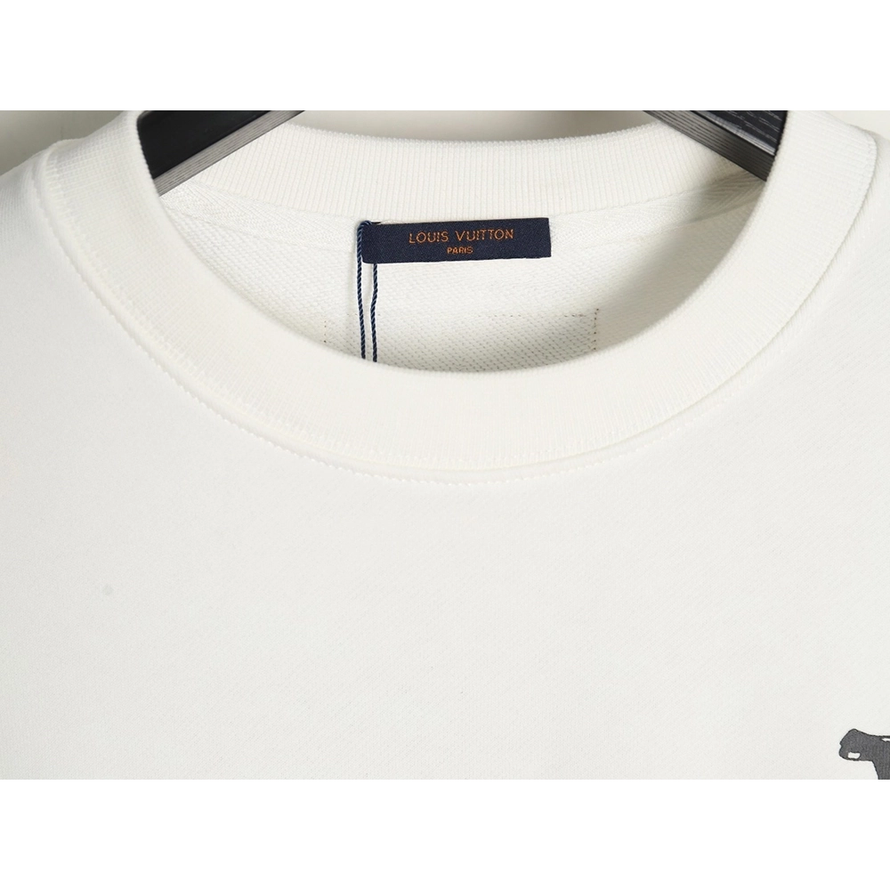 Louis Vuitton handpainted graffiti logo crewneck sweatshirt,Louis Vuitton Sweatshirt,Sweatshirt,APPAREL