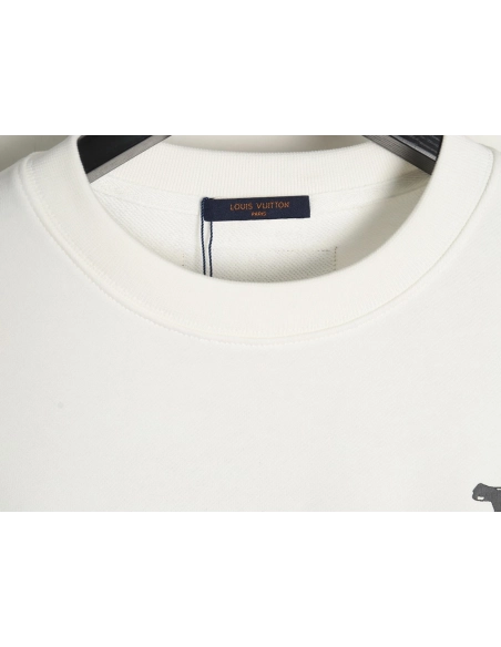 Louis Vuitton handpainted graffiti logo crewneck sweatshirt,Louis Vuitton Sweatshirt,Sweatshirt,APPAREL