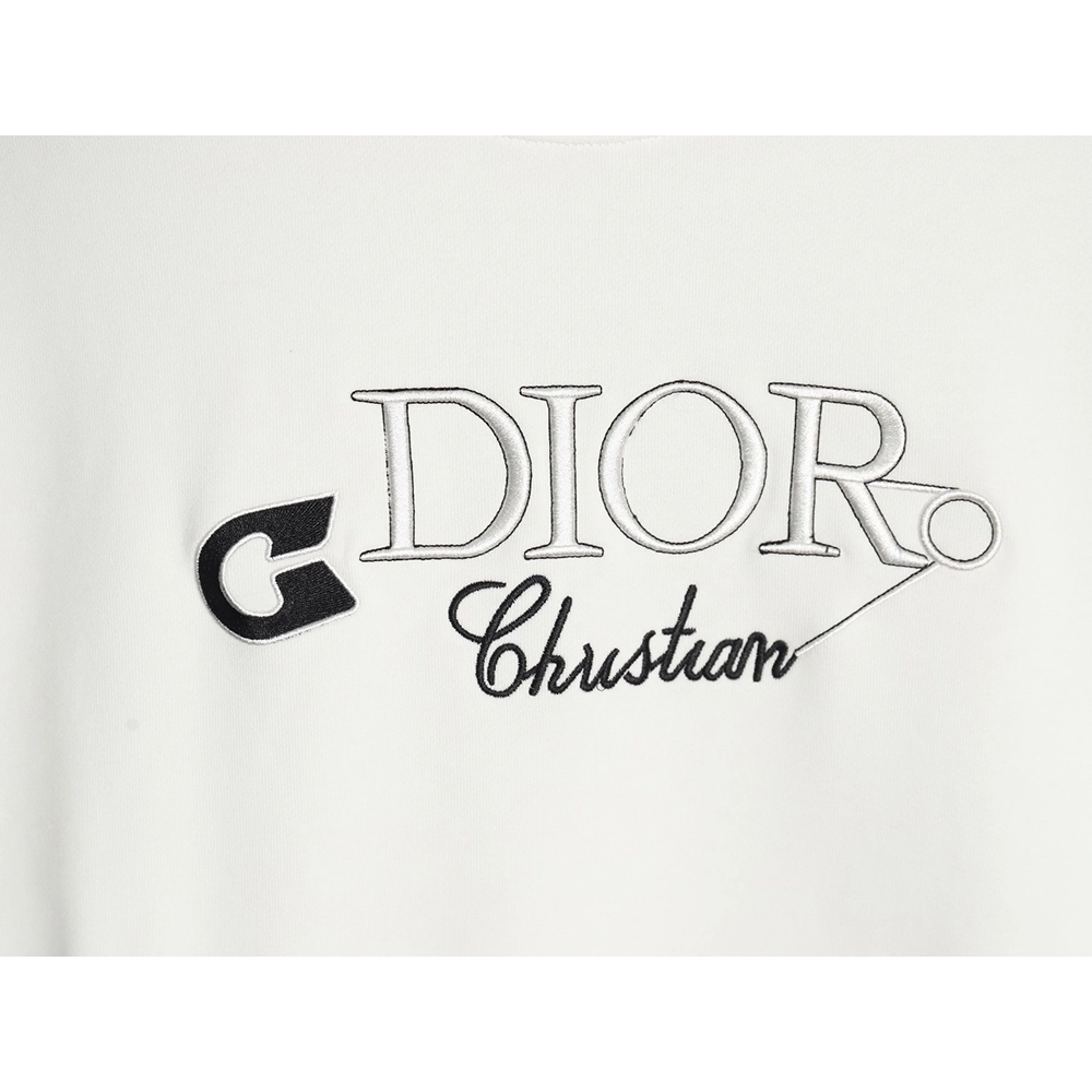 Dior embroidered pin lettering crew neck sweatshirt,Dior Sweatshirt,Sweatshirt,APPAREL