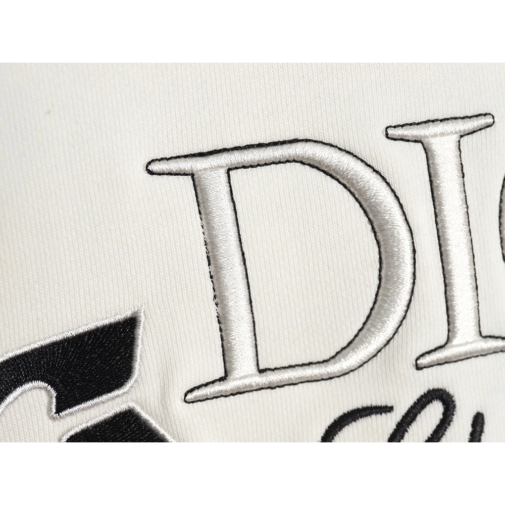 Dior embroidered pin lettering crew neck sweatshirt,Dior Sweatshirt,Sweatshirt,APPAREL