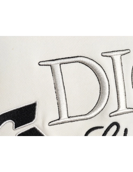 Dior embroidered pin lettering crew neck sweatshirt,Dior Sweatshirt,Sweatshirt,APPAREL